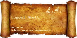 Lugosi Anett névjegykártya