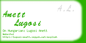 anett lugosi business card